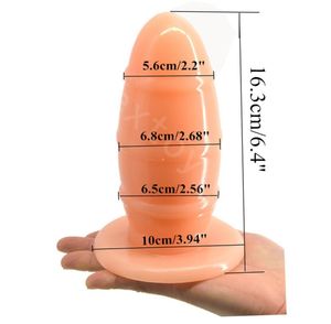 Baseballform Anal Toys Max Dia 68cm Anal Plug stor medicinsk PVC Material stor rumpa Plug Gay Ball Sex Toys8982039