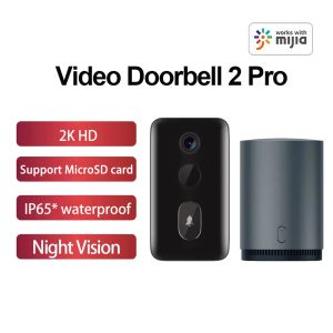 コントロールXiaofang Smart Video Doorbell 2 Pro 2K HD赤外線暗視2ウェイインターコムWifiドアベルスマートホームドアベルカメラ