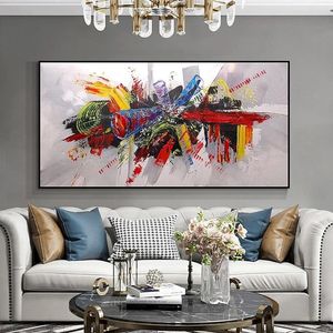 Street Colorful Graffiti Art Posters and Prints Canvas Paintings Wall Art Pictures for Living Room Home Decor Cuadros No Frame300W