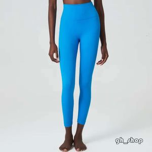 Designer Aloyoga Women Align Leggings Top Yoga Shorts Knäslängd Kvinnor Gym Legging Hög midja Pant Elastic Fitness Lady Outdoor Sport 6593