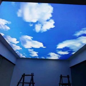 Window Stickers Self-Adhesive Film Opaque Sky Cloud Stain Glass Privacy Bedroom Kitchen Balcony Decorative Vinile278h