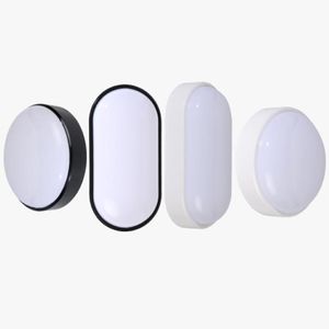 Modern LED Wall Lamps Moistureproof Front Porch Ceiling Light Surface Mounted Oval For Outdoor Garden Bathroom Lighting Lamp274t