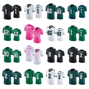 26 Saquon Barkley Jason Kelce Jalen Hurts Devonta Smith A.J.Brown Brandon Graham Football Jersey Fletcher Cox Goedert Haason Reddick Lane Johnson Brian Dawkins