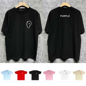 Men's T-shirt Long Term Trendy Brand Purple Brand t Shirt Short Sleeved Shirtjb20