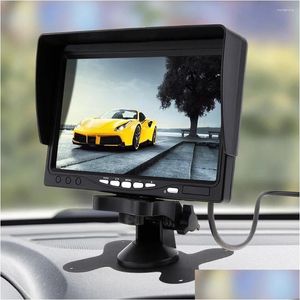 Samochód calowy monitor kamery tylnej 12 V/24 V HD LCD z tytułu obrotowego odwrotnego odwrotnego z okrętem słonecznym dostarczanie mobilne motocykle motocykl