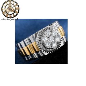 Hochwertiger 7-Stein-Diamant-Moissanit-Ring mit Blumen-Design für Herren, zu günstigen Preisen aus Indien erhältlich