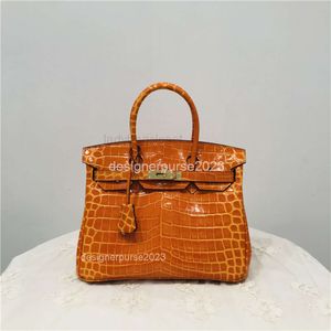 Kvinnors damer 2024 Winter Classic Handbags Bags Bag Crocodile Cow Leather Shoulder Straddle Handheld Classic Leisure Fashion UKWDF049