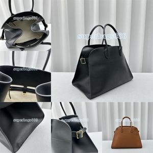 Модная сумка The Row Bag Margaux Totes большой емкости Margaux 10 Сумка Park Tote Кожаная роскошная женская дизайнерская сумка Camdem с плоским плечевым ремнем и застежкой Soft Margaux Terras