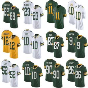 Josh Jacobs älskar Romeo Doubs Football Jersey Xavier McKinney Jayden Reed Dontayvion Wicks Rashan Gary Lukas Van Ness Tucker Kraft Christian Watson David Bakhtiari