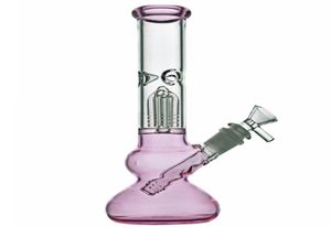 105 -calowy szklany woda Bong Pink Dab Oil Rig Bubbler Wysokie grube zlewka szklana rura wodna z 14 mm Downstem Bowl17947060506