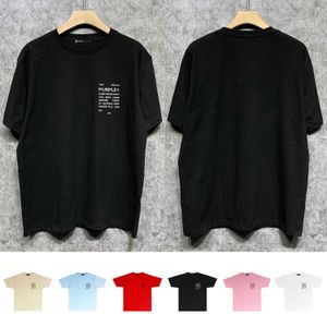 長期トレンディブランドパープルブランドTシャツ短袖Tシャツシャツ224T