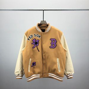 Tasarımcı Ceket Pilot Erkekler Trençkah Paltosu Varsity Erkekler Beyzbol Hip Hop Harajuku Alfabe Patchwork Deri Tianma Nakış Sokağı Giyim Erkekler Ex Ex Boyut M-XXXL #010