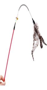 Legendog 1PC Katka Wander Wand Creative Spring Bell Decor Zabawny kota Pióro Trening Pet Zapasy Rand Qylgjb7612754