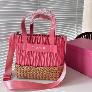 Bambu Tarde de cesta de cesta de verão Bolsa de férias de férias de praia Luxurys Designer Bolsas de designer bolsas de sacos de sacolas de malas