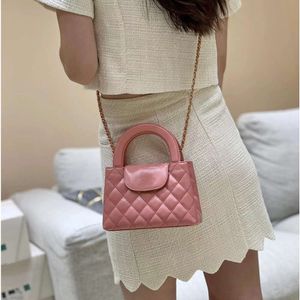 Nano Bag Mirror Quality Mini Shopping Bag Woman Handväska 19cm kalvskinn crossbody mode axelväskor lyxiga kedjepåsar designer