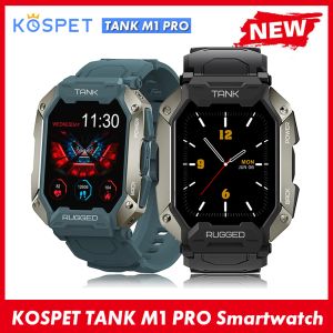 Relógios KOSPET TANK M1 PRO Esportes ao ar livre Smartwatches 1.72 '' Fulltouch Screen Smart Watch BT IP69K Relógio monitor de frequência cardíaca à prova d'água