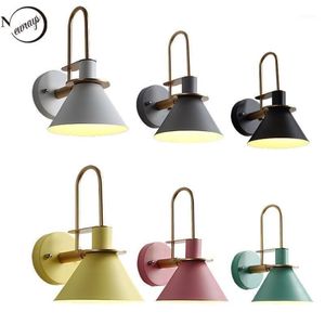 Nordic clarion wall lamp modern industrial wall light LED E27 with 3 colors for bedroom living room restaurant kitchen aisle bar1307l