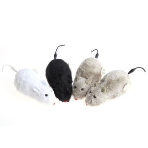 Cat Toys Wireless Winding Mechanism Clockwork Mouse Dog Pet Kitten Puppy Mechanical Motion Interactive Trick Spela Plush Rats283w