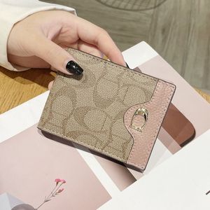 Design lyxiga plånböcker för kvinnor Multifunktionskorthållare PU LÄDER Kvinnlig liten kortväska Kort kvinnors handväska Coachly Bags s S s