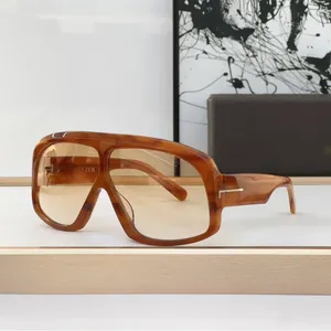 24ss Солнцезащитные очки большого размера Tf Очки для мужчин и женщин Цвета в европейском и американском стиле Высокое качество из ацетата на открытом воздухе