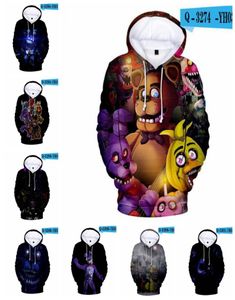 성격 2 ~ 20 년 어린이 까마귀 Freddys Sweatshirt for Boysgirl Hoody FNAF Hoodie Autumn Winter 풀오버 7074034