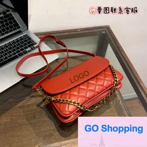 Designer Neue Klassische Stil Diamant Kette Koreanischen Stil Frauen Breite Schulter Messenger Taschen Ketten Vintage Tasche Gut aussehende Handy Tasche