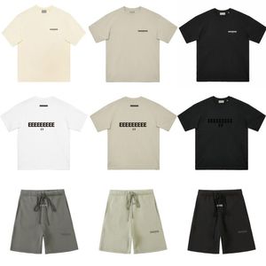 EssentialShorts Mens Designer T Man Ess Футболка повседневная рубашка для хлопчатобумажного питания 1977 года летняя футболка для мужчин и женской одежды