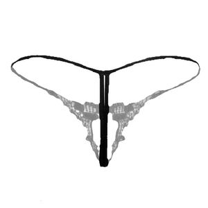 Underkläder kvinnors nya g-strängar transparent b b B Sexig spets b Thongs trosor g sträng med pärla crotchless culotte sex låg midja femme unde gg