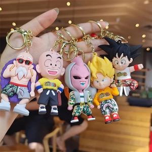 Creative and Personalized Cartoon Keychain Cute Doll Car Keychain Circle Girl Bag Accessories Pendant Couple Small Gift 2024 JJ 3.12