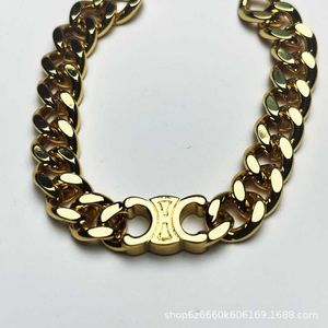 Saijia New Triumphal Arch American Thick Chain Cuban Bracelet Heavy Industry Trend Collar Bracelet Trend Men and Women