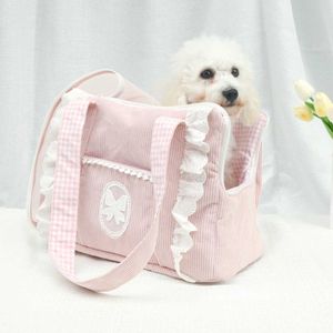 Borsa per animali domestici Lolita per prevenire lo stress per i gatti che escono Borsa per animali domestici traspirante per cani portatile 240315