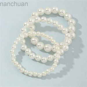 Bangle French Retro Pearl Armband For Women Elegant Shell Beaded Bangies Armband Girls Wedding Banket Armband Kids Gift LDD240312