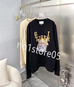 Varma huvtröjor Män kvinnor Womens Fashion Tiger Head Streetwear Pullover Sweatshirts Loose Hoodies Lovers Tops Clothing G0022243922