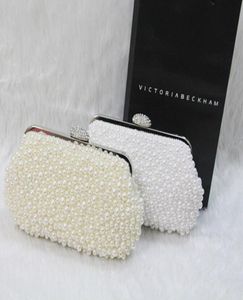 Borse a mano da sposa con perle Beige Bianco scintillante Festa Prom Eventi formali Borsa a mano Economica Disponibile 2015 Accessori da sposa7748638