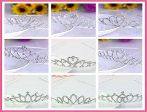 barato bonito brilhante cristal nupcial tiara festa pageant banhado a prata coroa hairband barroco cristal casamento acessórios de cabelo5797715