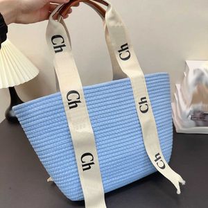 chle Straw weave Raffias woody Beach Bag Luxury unisex Cross Body handbags Clutch Designer bags Totes duffle bucket handle Shoulder shopping bags 240315