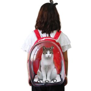 Andningsbar husdjursoperatör väska transparenta rymddjur ryggsäck kapselväska för katter valp astronaut rese bär handväska jllyor235u