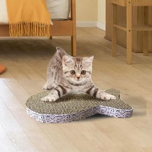 Cat Toys Pet Scratch Pad Korrugerade skrapstolpar Kattunge papperskatter som slipar nagelskrapa 2021 Toy333s