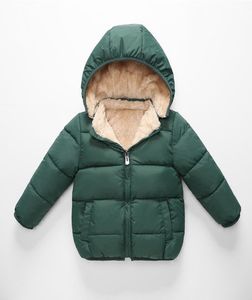 Fleece Winter Parkas Kids Jackets for Girls Boys Warm Warm Shice Velvet Kids039S Coat Baby Outterwear efant overcoat6402492