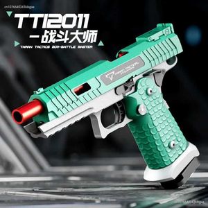 Gun Toys 2024 new champion fighting 2011 g17 fast release simulation double function of mechanical repeating model gun toy gun boy for children 240307