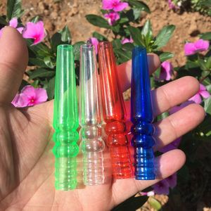 Latest Colorful Acrylic Plastic Smoking Convert Joint Portable DIY Test Hookah Shisha Waterpipe Bubbler Pipes Tips Transfer Head Filter Cigarette Holder