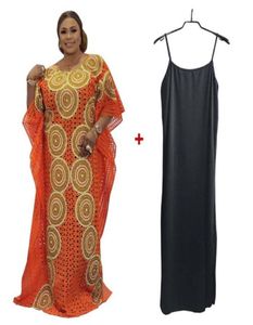 Abbigliamento etnico Stile Plus Size Abiti da sera da donna africani Dashiki Abito ampio Marocco Abito scavato Set Dubai Kaftan Abaya Dre1848088