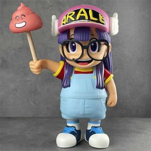 Cartoon Figures Dekorativa föremål Figurer Arale Anime Toy Figure Garage Set GK Model Action Harts Figur Dekorativ present Present Toppkvalitet 240311