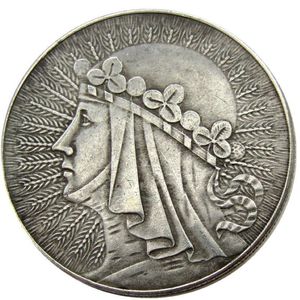 POLEN 10 ZLOTYCH 1932 KÖNIGIN JADWIGA Gemeinsame Münze Kopie Münzen Heimtextilien Zubehör200S