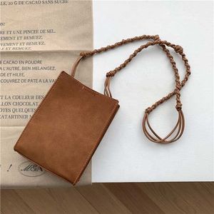 HBP Nicht-Marke 2024 Einfache Günstige Plüsch Frauen Kleine Schlinge Schulter Tasche Hand Stricken Riemen Luxus Messenger Taschen Retro crossbody Telefon