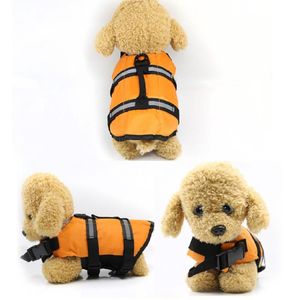 Dog Apparel 4 Color Puppy Chihuahua Rescue Swimming Wear Safety Clothes Vest Suit Outdoor Pet Float Doggy Life Jacket Vests #1255t