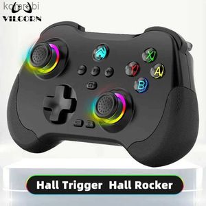 Controladores de jogo Joysticks Wireless Mini Dual Hall Gamepad PC Controlador de jogo para ROG Ally PC Steam Deck Switch OLED ROG AllyJoystick Gift L24312