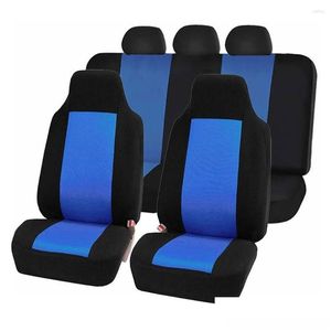 Autositzbezüge Ers Er Protector Kissen Color-Blocking Protective Interior Accessories Drop Delivery Automobile Motorräder Otjhz