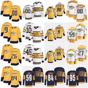 Custom Uomo donna gioventù Nashville''Predators''59 Roman Josi Hockey Jersey 84 Tanner Jeannot 26 Philip Tomasino 45 Alexandre Carrier 27 Ryan McDonagh 95 Matt Duche