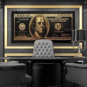 Paintings Money Old Man Gold Dollar Gift Wall Art Home Decor Hd Print Modular Picture Posters Canvas Painting For Bedroom Artwork 286c